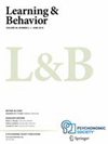 LEARNING & BEHAVIOR雜志封面